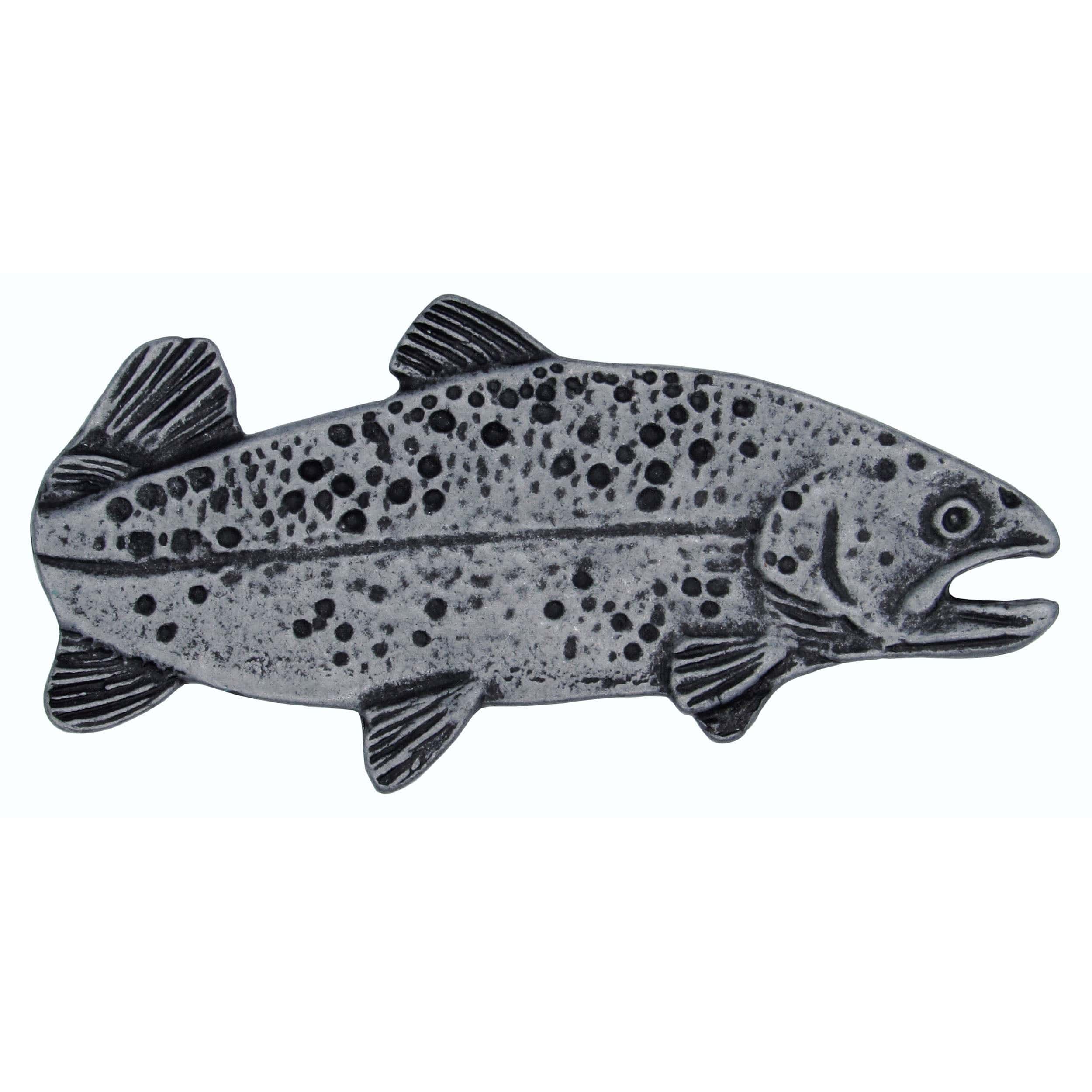 2″ Long Trout Pull Right Facing, Pewter, Model 095P