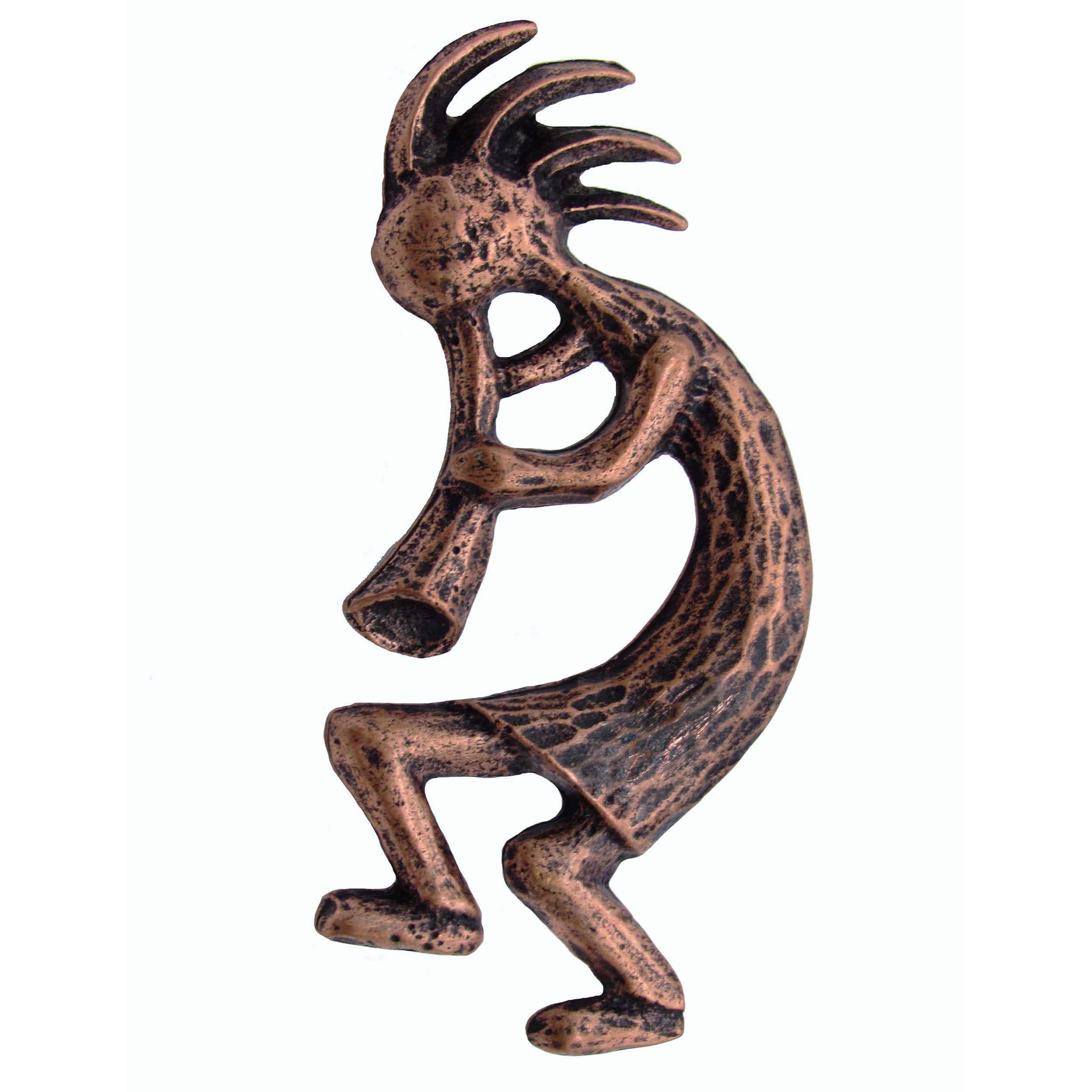 Kokopelli Pull Left Facing, Antique Copper, Model 265AC - Image 1