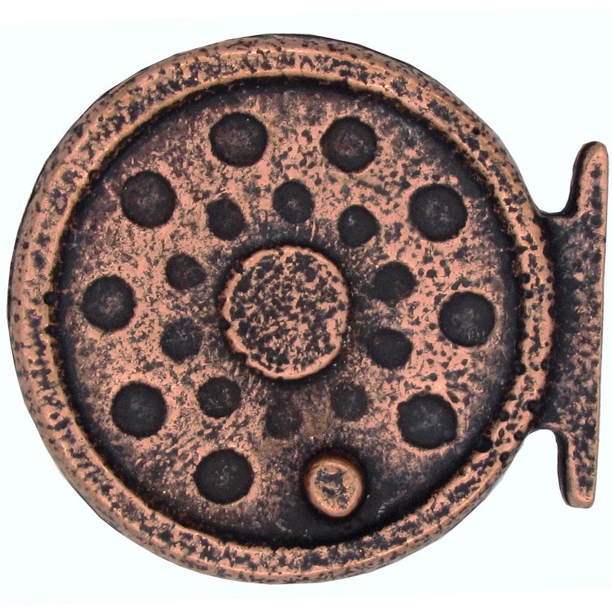 Fly Fishing Reel Pull, Antique Copper, Model 298AC - Image 1