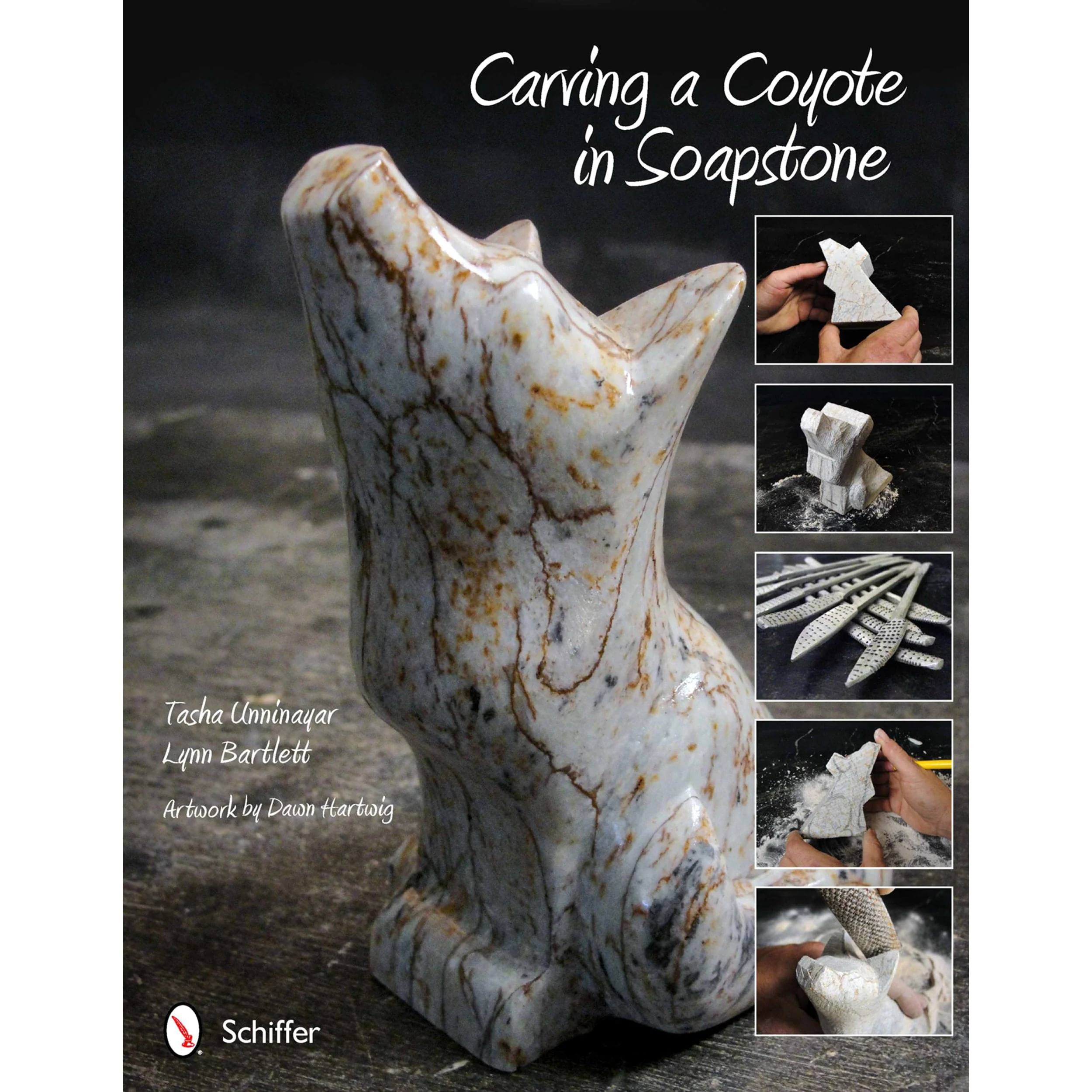 Carving a Coyote in Soapstone - Image 1