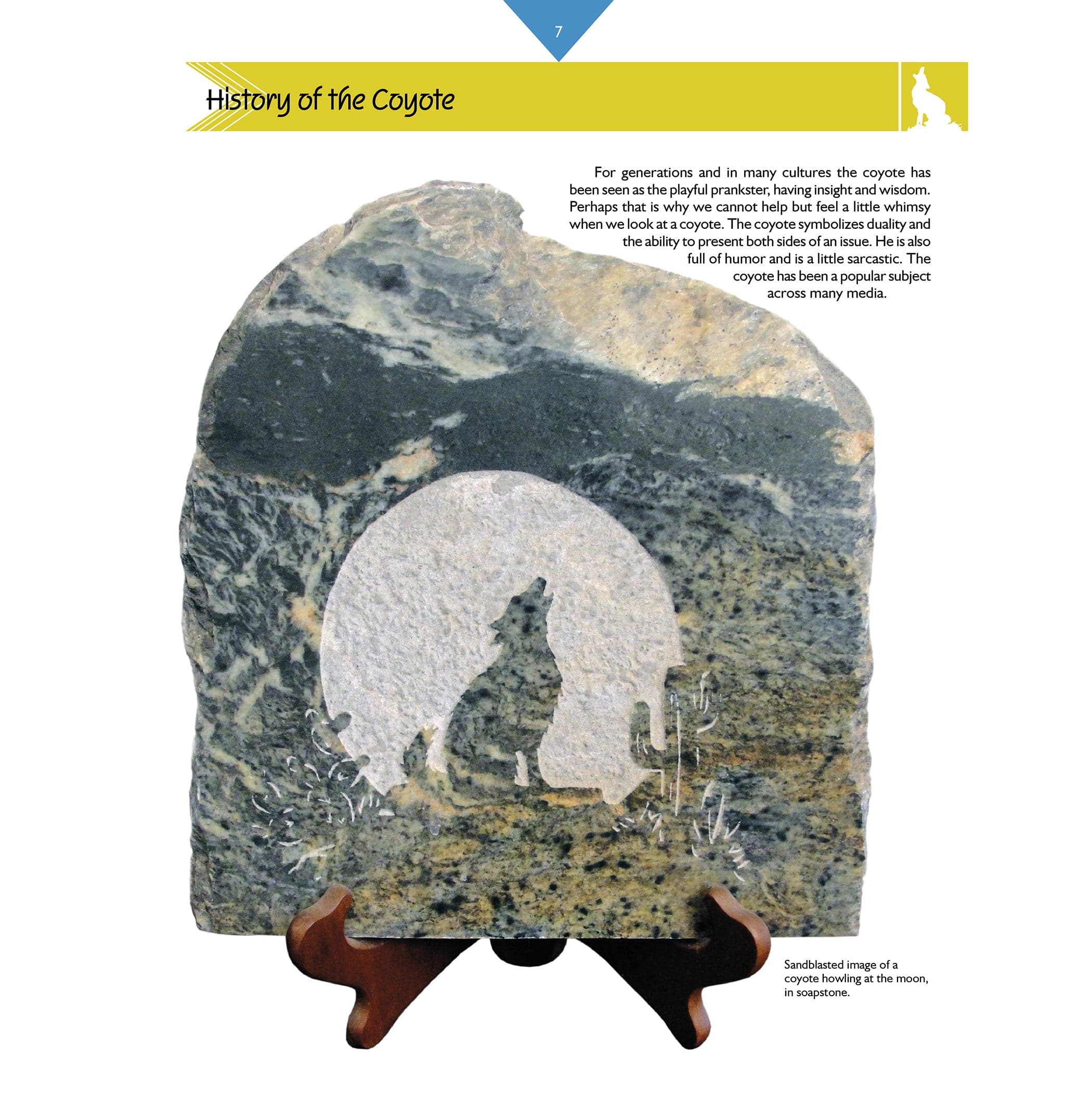 Carving a Coyote in Soapstone - Image 2