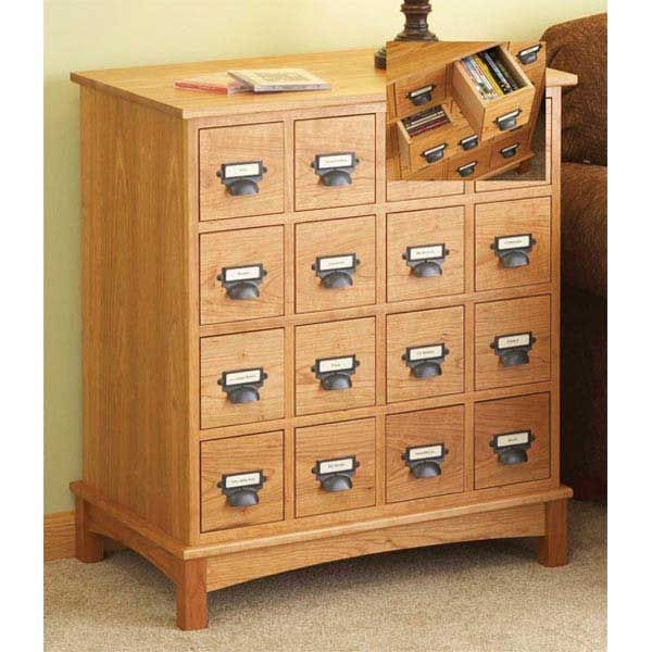 Woodworking Project Paper Plan to Build Media Cabinet - Image 1