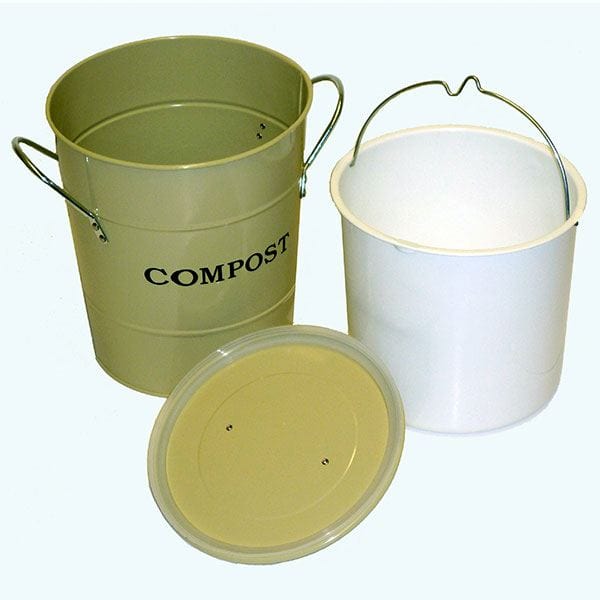 2-N-1 Kitchen Compost Bucket, Oatmeal, Model CPBS01 - Image 1