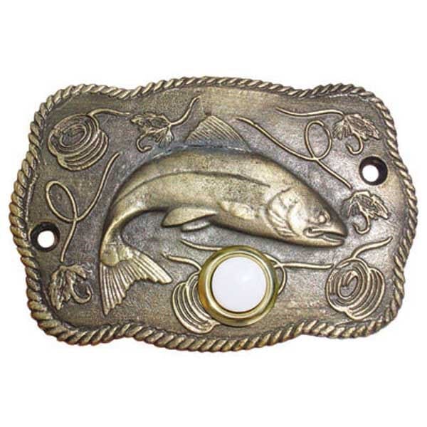 Trout Scene Door Bell, Oil Rubbed Bronze, Model 914ORB