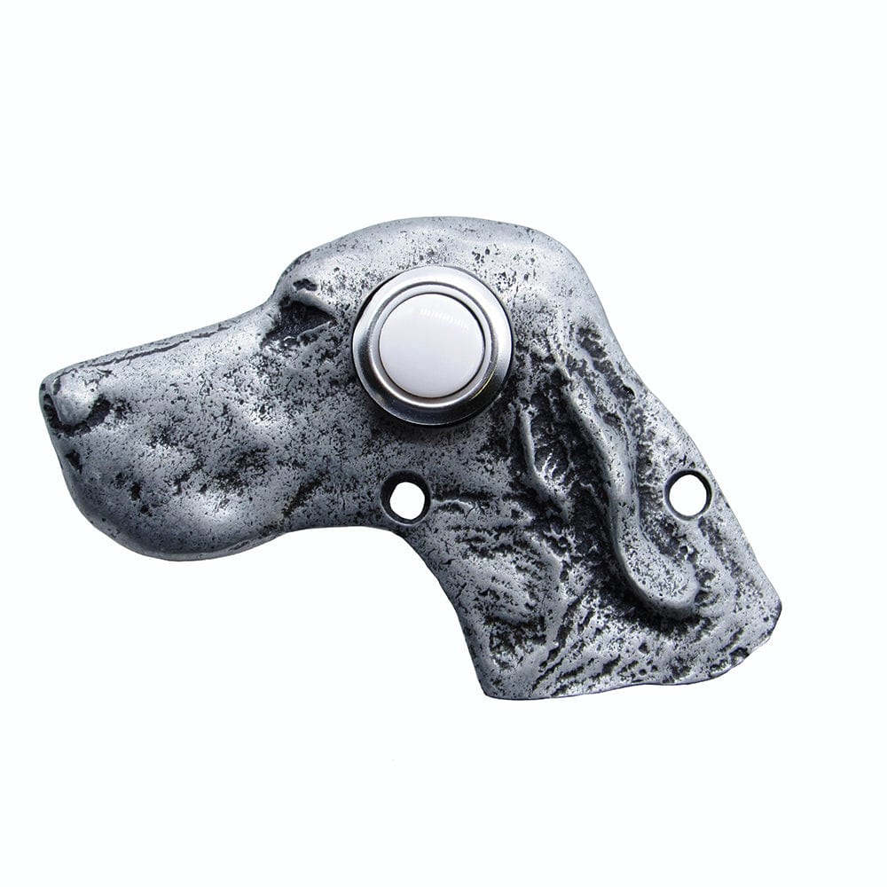 Dog Head Door Bell, Pewter, Model 924P - Image 1