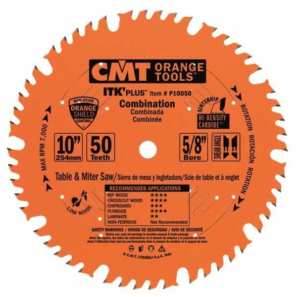 Combination Saw Blade – 10″ x 50T x 5/8″ Bore