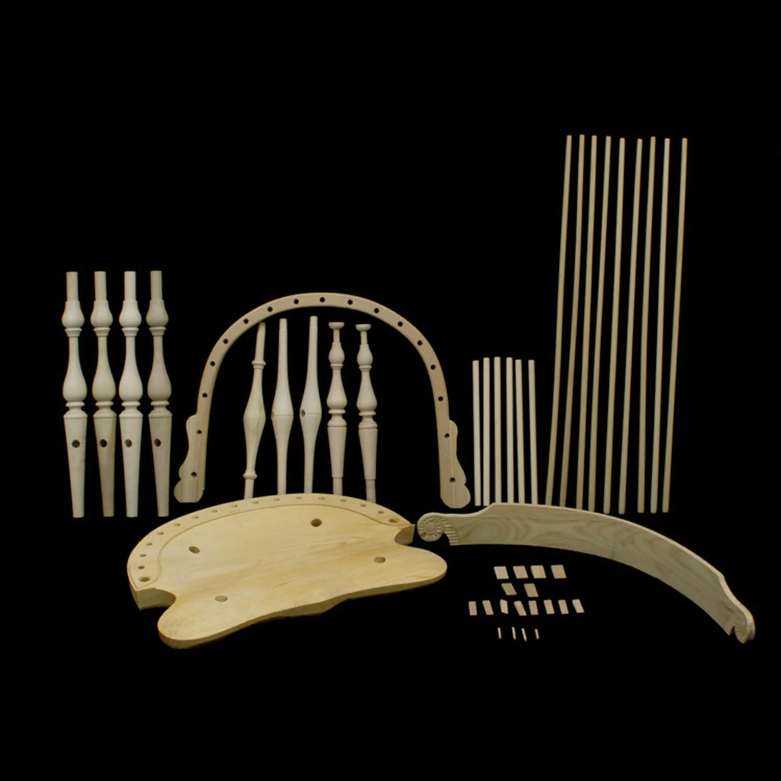 New England Comb Back Arm Chair Kit - Image 2