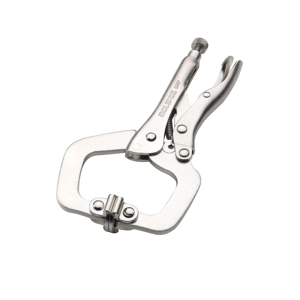 11″ Locking C-Clamp with Swivel Pads 3.1″ Capacity