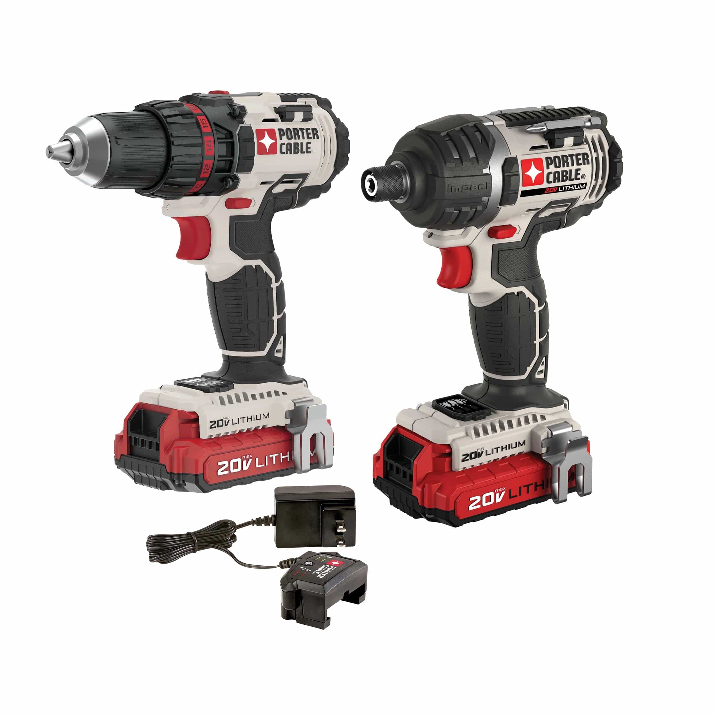 20V MAX Cordless 1/2" Drill/Driver & 1/4" Hex Impact Driver Combo Kit - Image 1