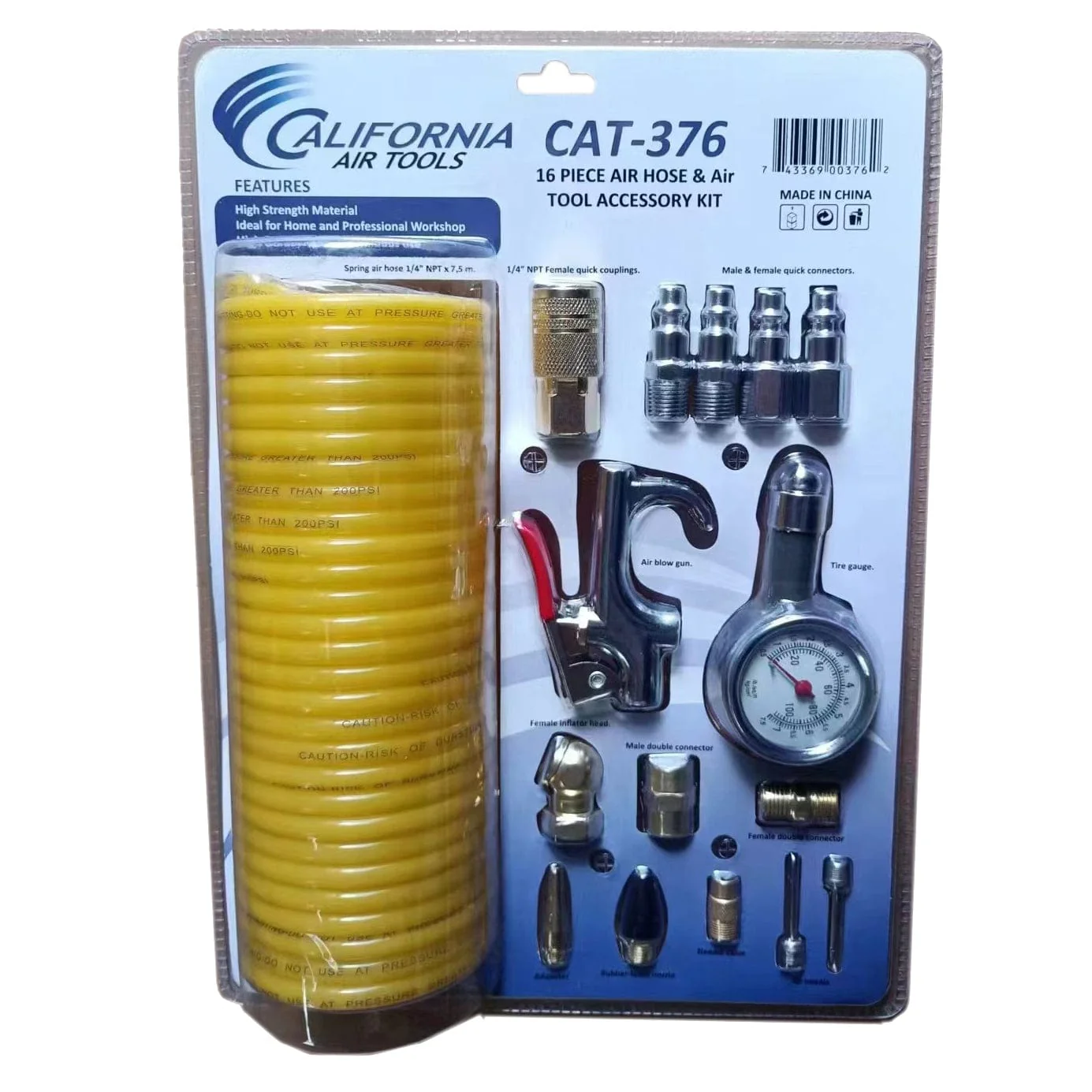 Air Tool Accessory Kit - 16 Piece - Image 1