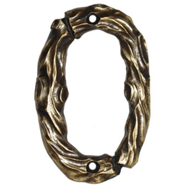 LHN0-N Log House Number Zero, Nickel, 1 piece - Image 1