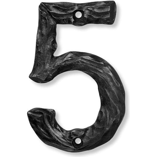 LHN5-P Log House Number 5, Pewter, 1 piece - Image 1