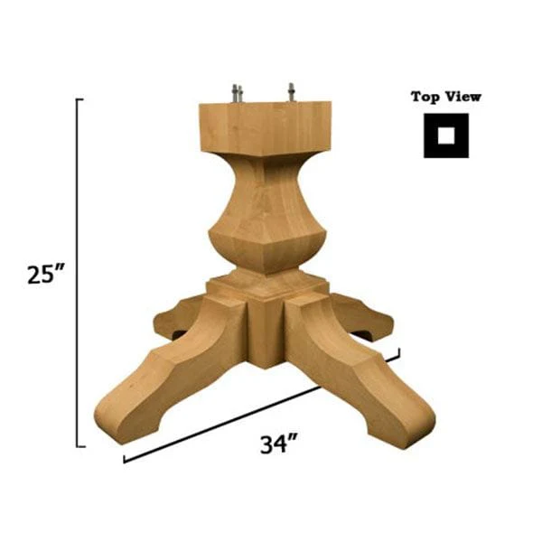 Transitional Table Pedestal Base Kit - Image 2
