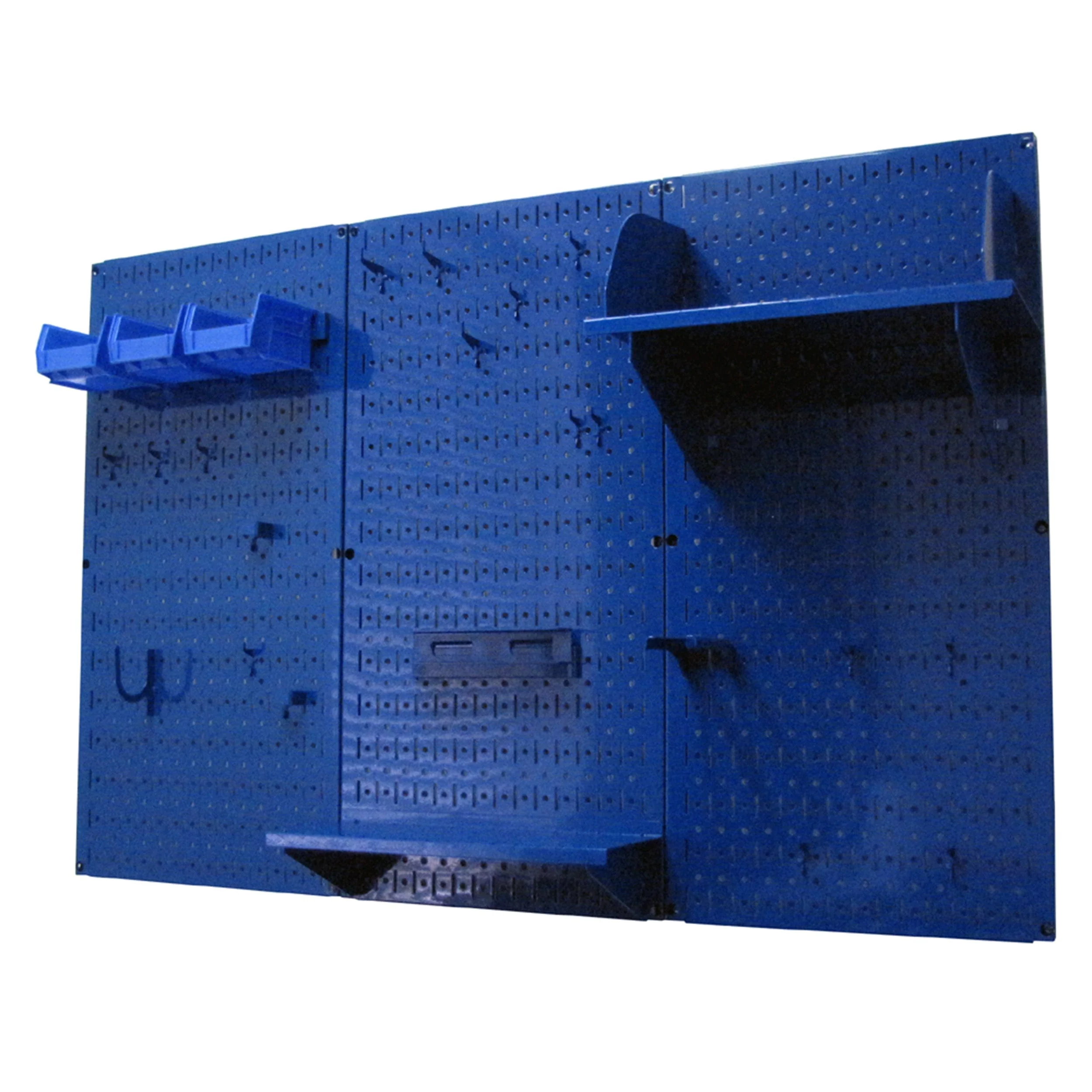 4′ Metal Pegboard Standard Tool Storage Kit – Blue Toolboard & Blue Accessories