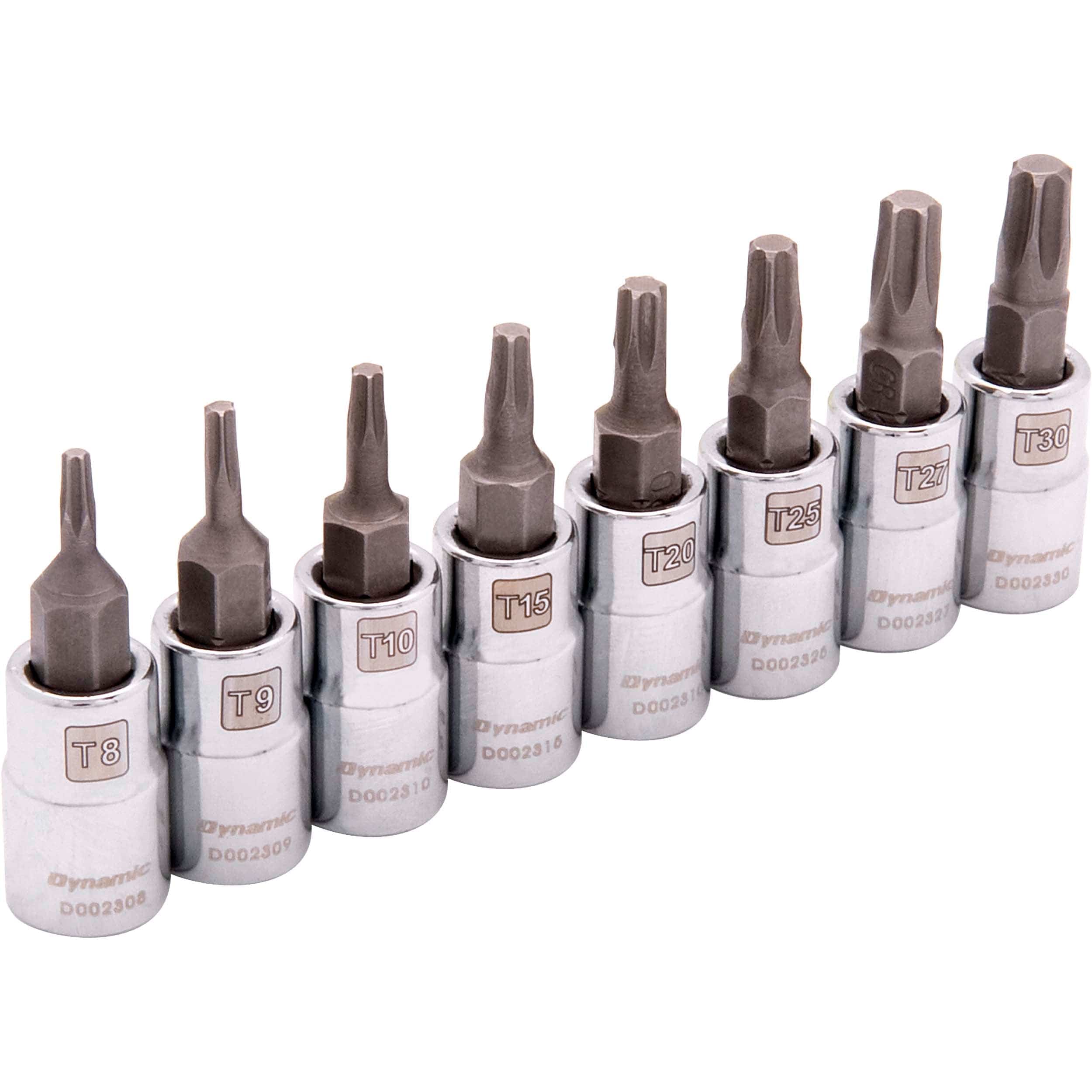 1/4" Drive 8pc Standard Torx® Socket Set - T8 - T30 - Image 1