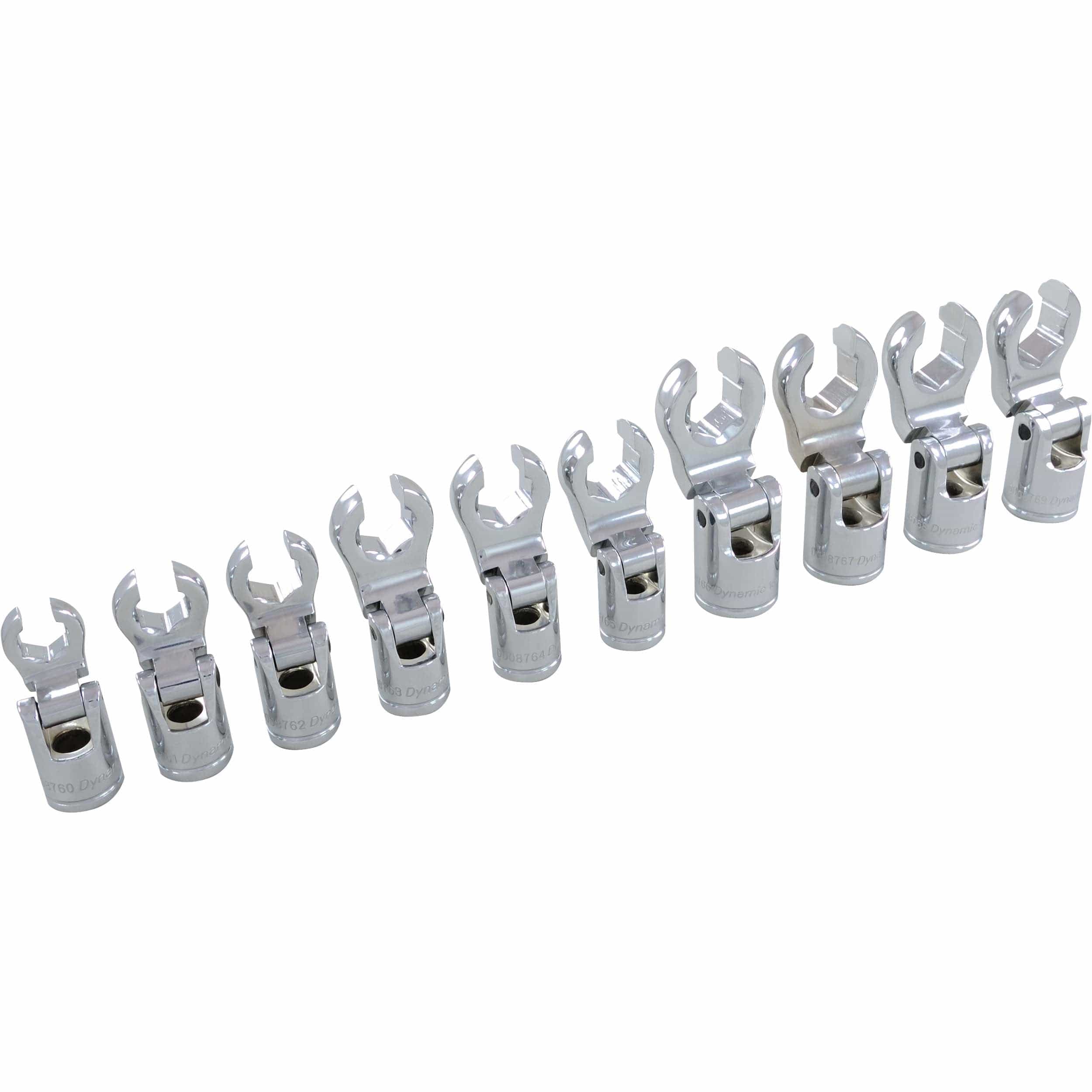 3/8" Drive 10pc Metric Flare Nut Socket Set, 10mm - 19mm - Image 1