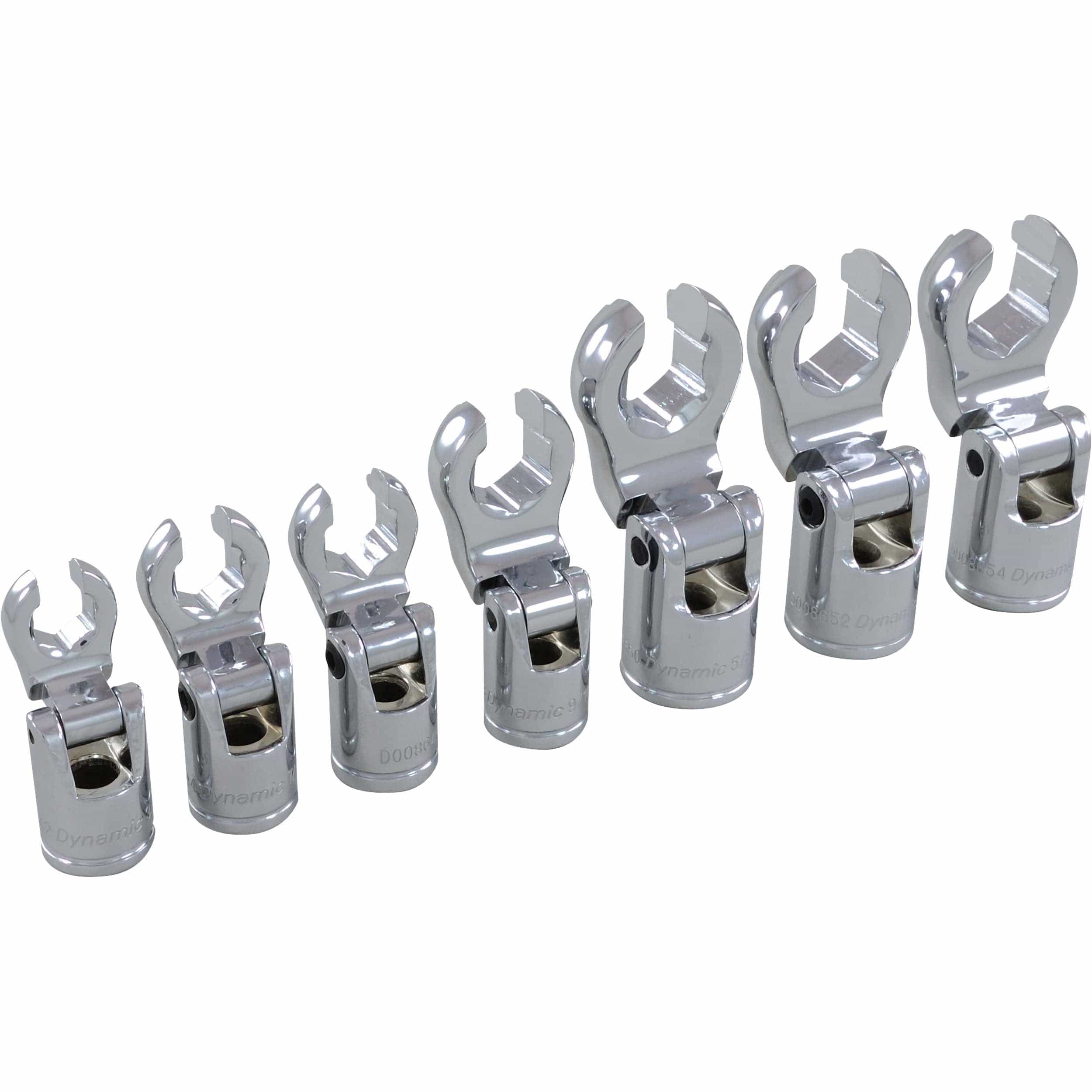3/8" Drive 7pc SAE Flare Nut Socket Set, 3/8" - 3/4" - Image 1
