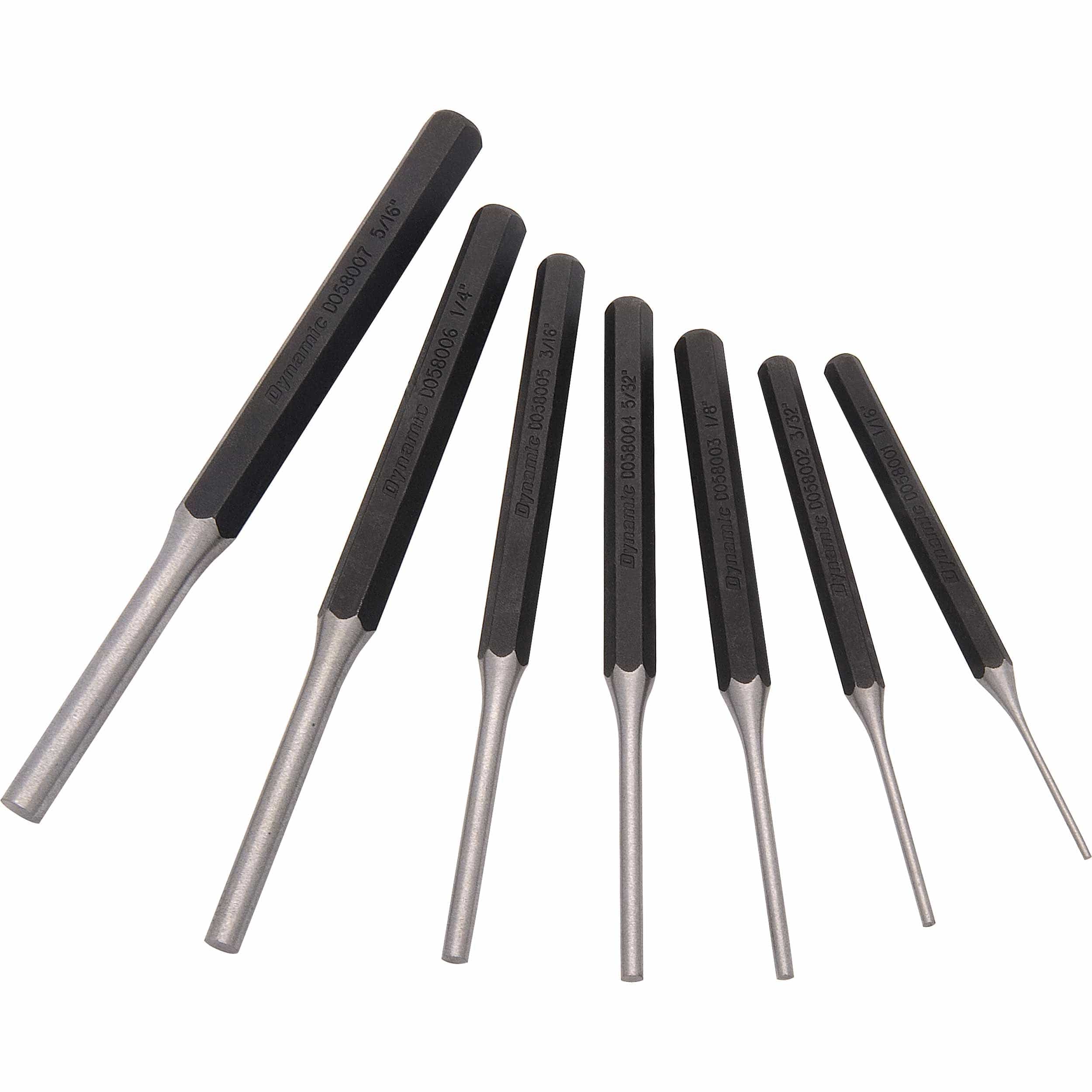 Pin Punch Set, 1/16″ – 5/16″, 7pc