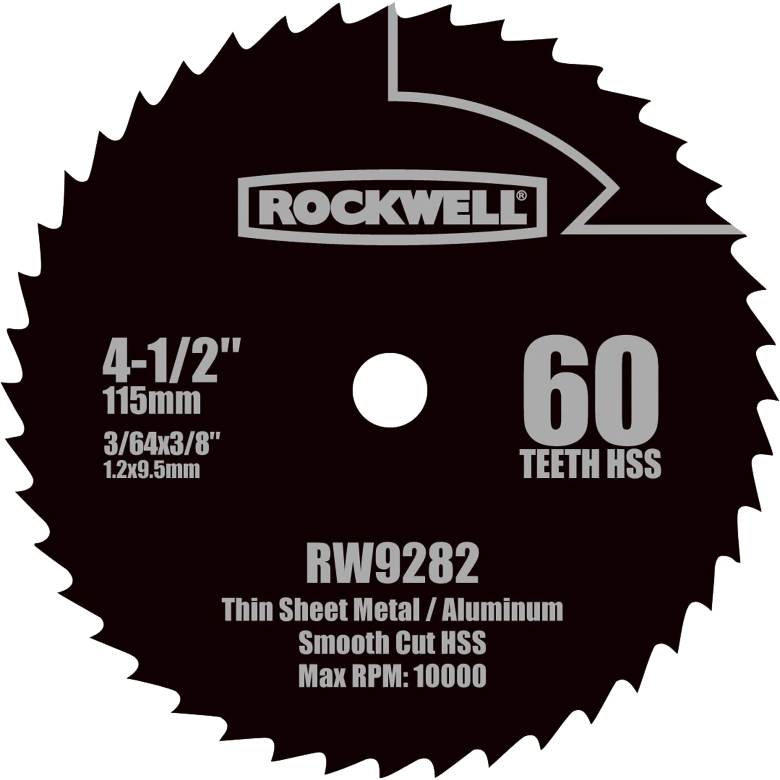 4-1/2″  Compact HSS Circular Saw Blade, Model RW9282