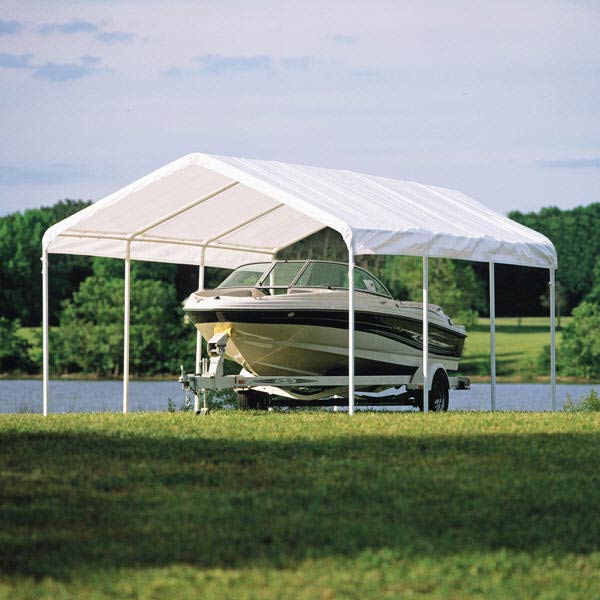 12 x 20 ft. White Canopy Replacement Cover, Fits 2″ Frame