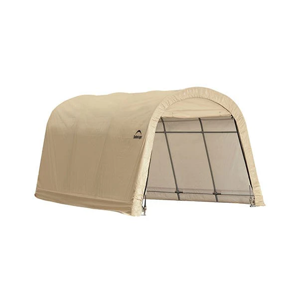 Auto Shelter 10′ x 15′ x 8′ RoundTop Instant Garage, Sandstone