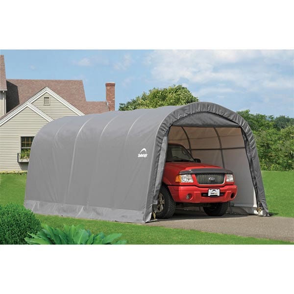 Garage-in-a-Box 12' x 20' x 8', RoundTop Style, Gray - Image 3