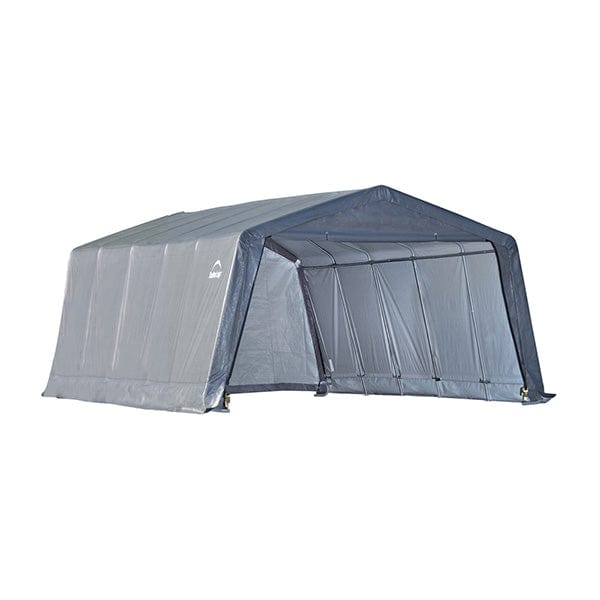 Garage-in-a-Box 12′ x 20′ x 8′, Peak Style, Gray