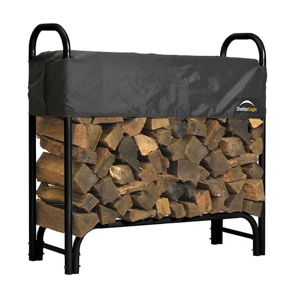Firewood Rack-in-a-Box Heavy Duty with Cover, 4′
