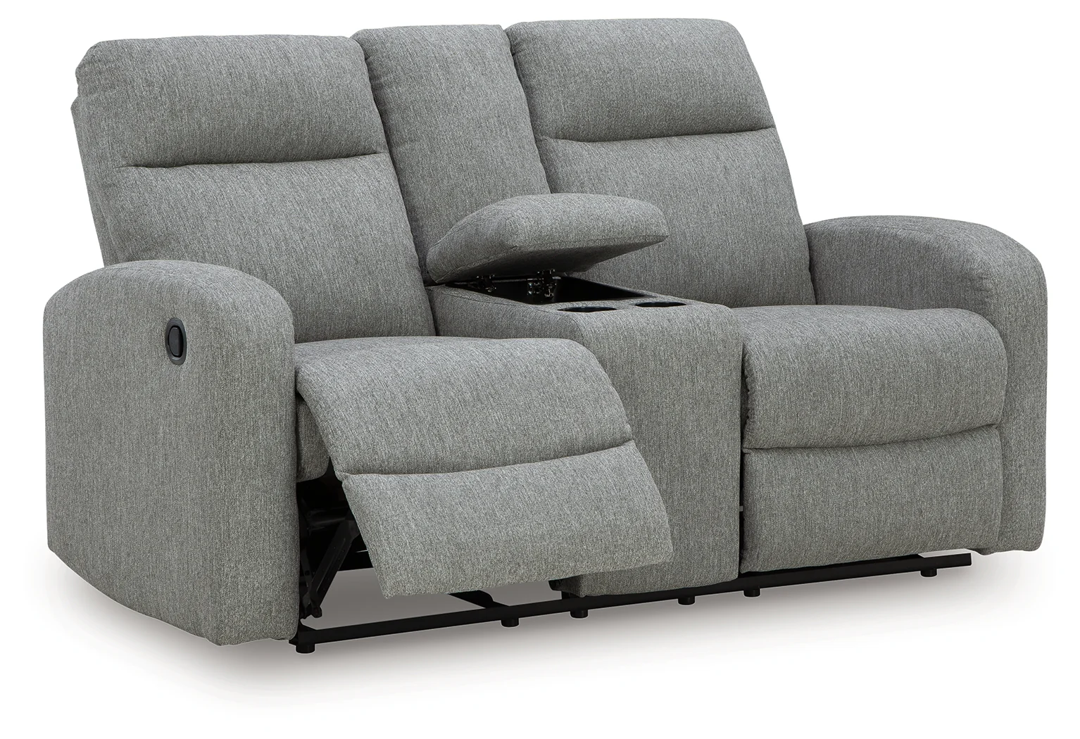 Gauntlet Sterling Chenille Reclining Loveseat with Console - Image 3
