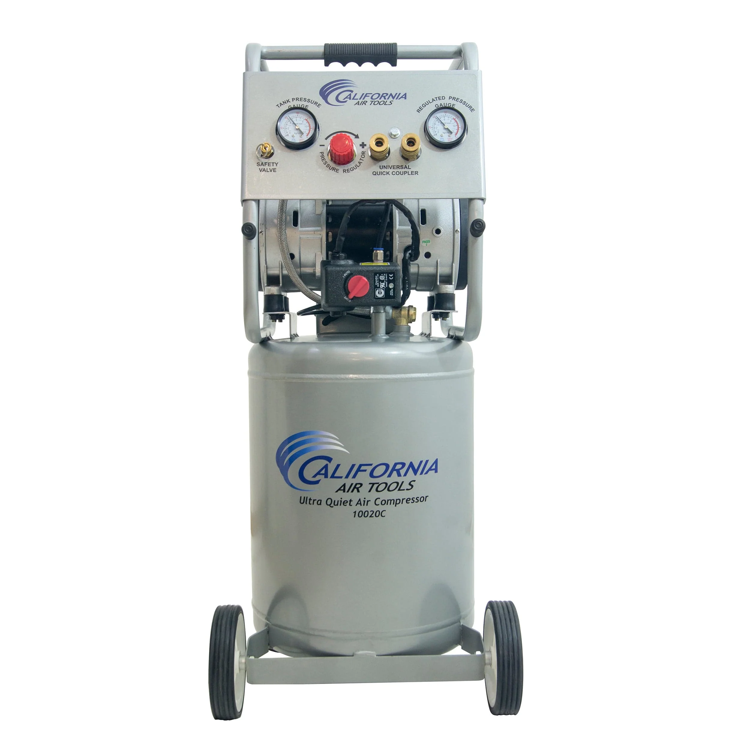 2HP 10 Gallon Oil-Free Steel Tank Air Compressor – Ultra Quiet