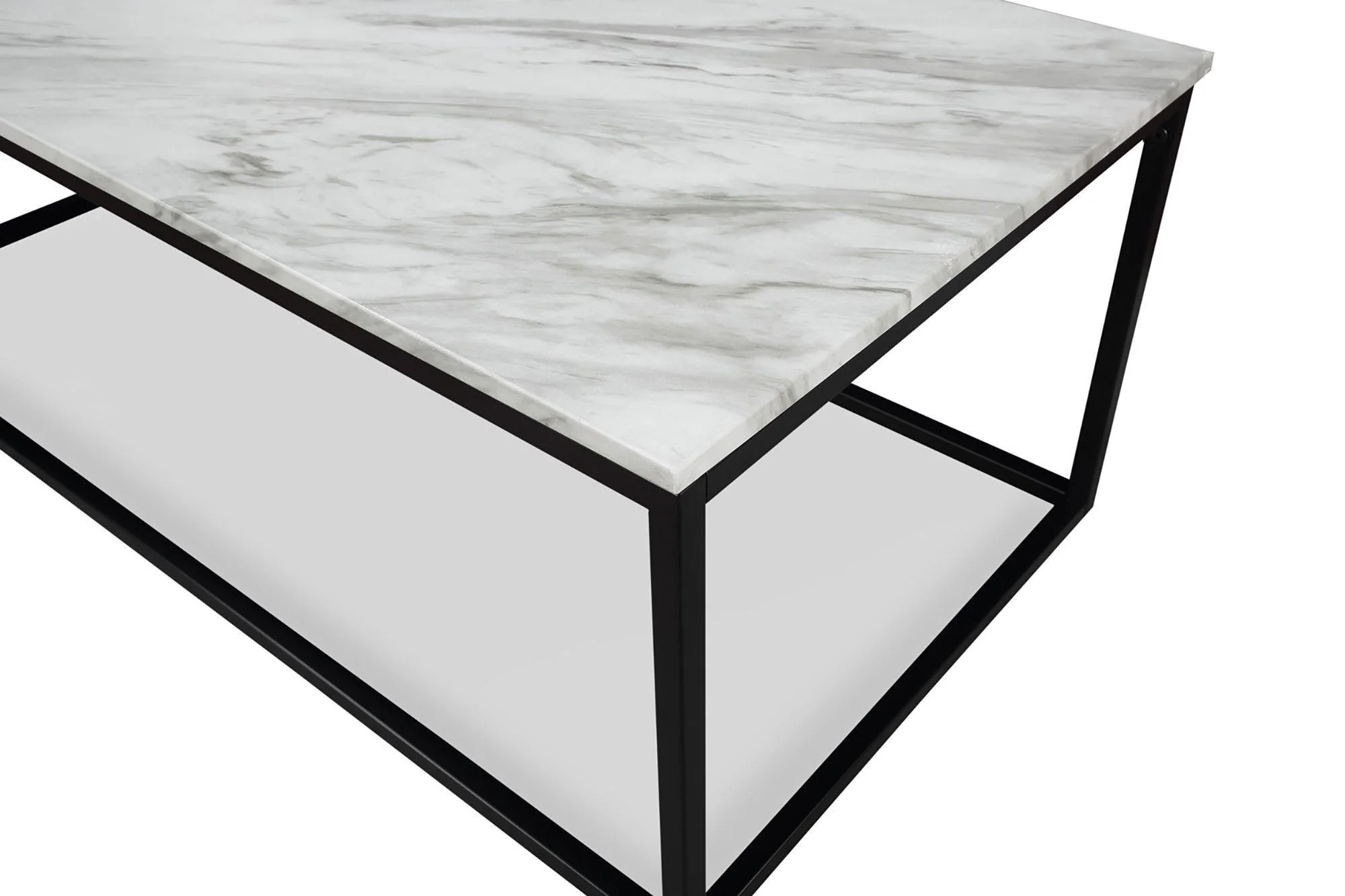 Adola Marble White 3-Piece Coffee Nesting Table Set - Image 3