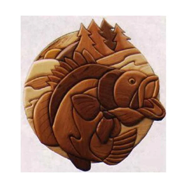 Large Mouth Bass Intarsia Pattern - Image 1