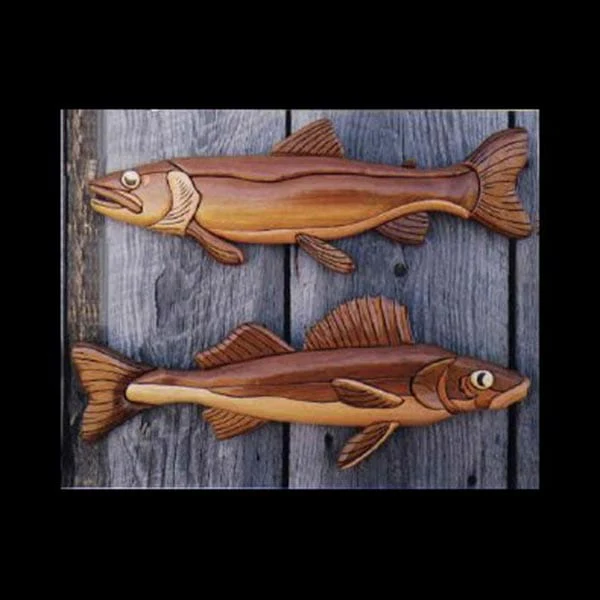 Walleye and Trout Intarsia Pattern - Image 1