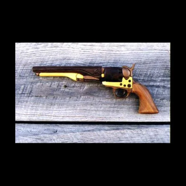 Navy Steel Revolver Intarsia Pattern - Image 1