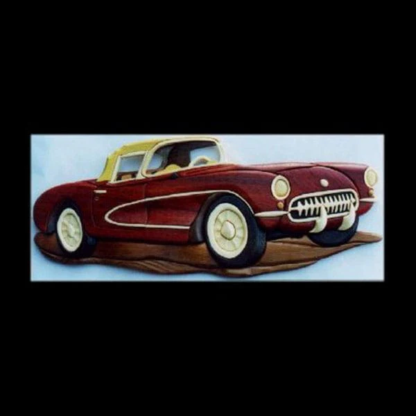 ’56 Corvette Intarsia Pattern