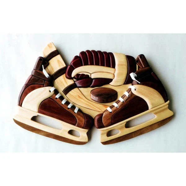 Hockey Skates Intarsia Pattern - Image 1