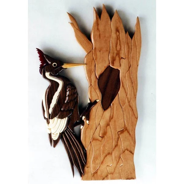 Ivory-Billed Woodpecker Intarsia Pattern - Image 1