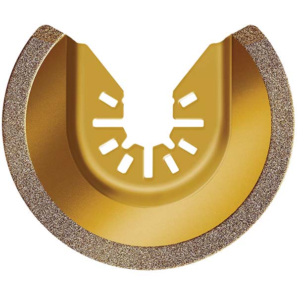 Sonicrafter Universal Fit 3-1/8" Carbide Grit Semicircle Saw Blade - Image 1