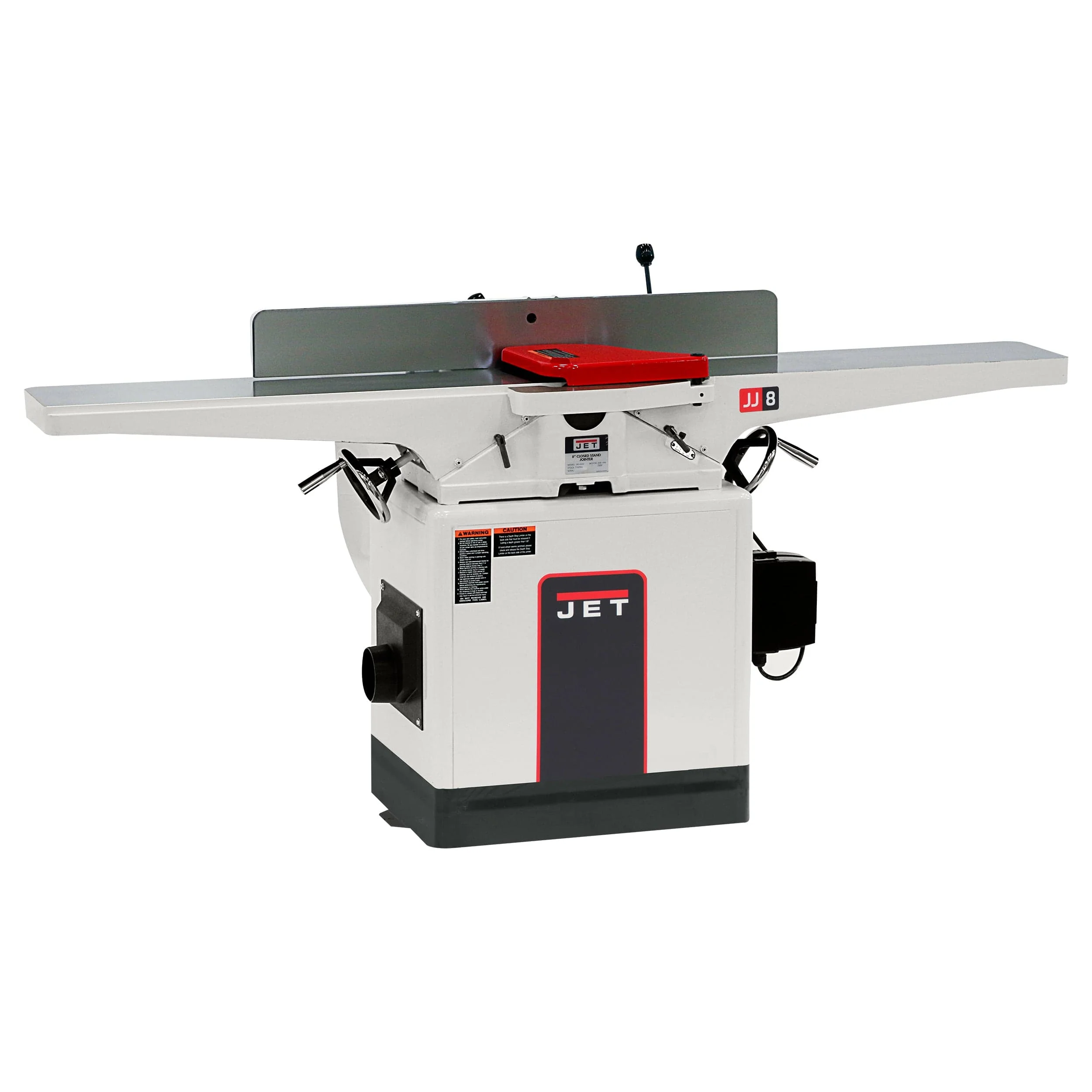 8" Closed Stand Jointer - 2 HP 1 Ph 230V - Straight Knife - JWJ-8CS - Image 1