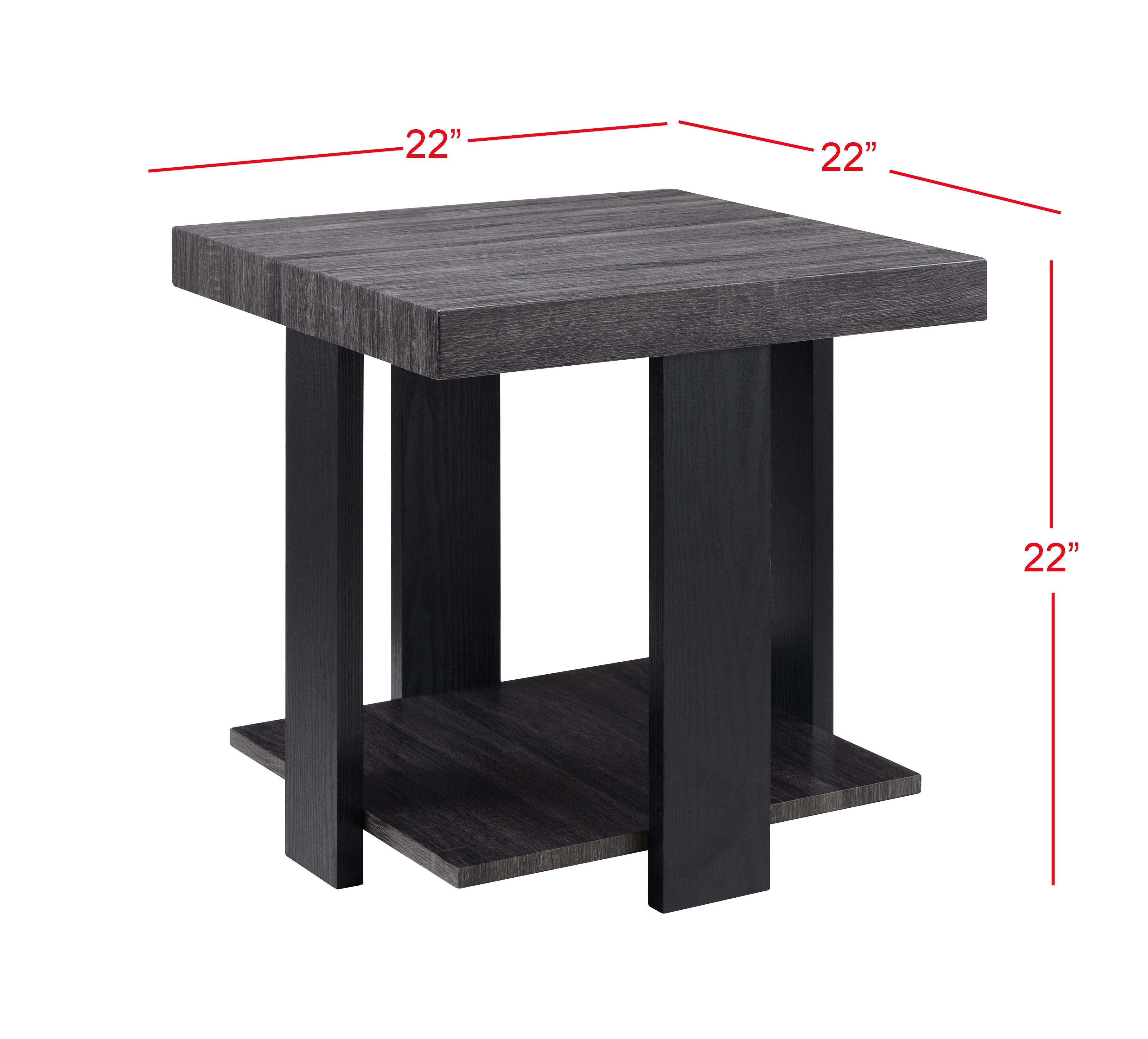 Randy Dark Gray Aesthetic 3-Piece Occasional Coffee Table Set - Image 3