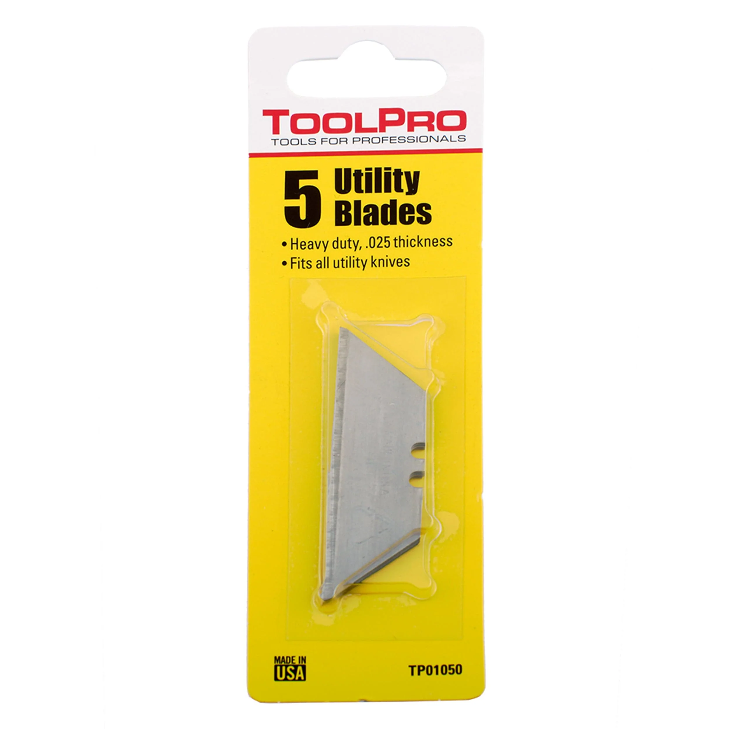 Utility Blades, .025″ HD, 5-Pack