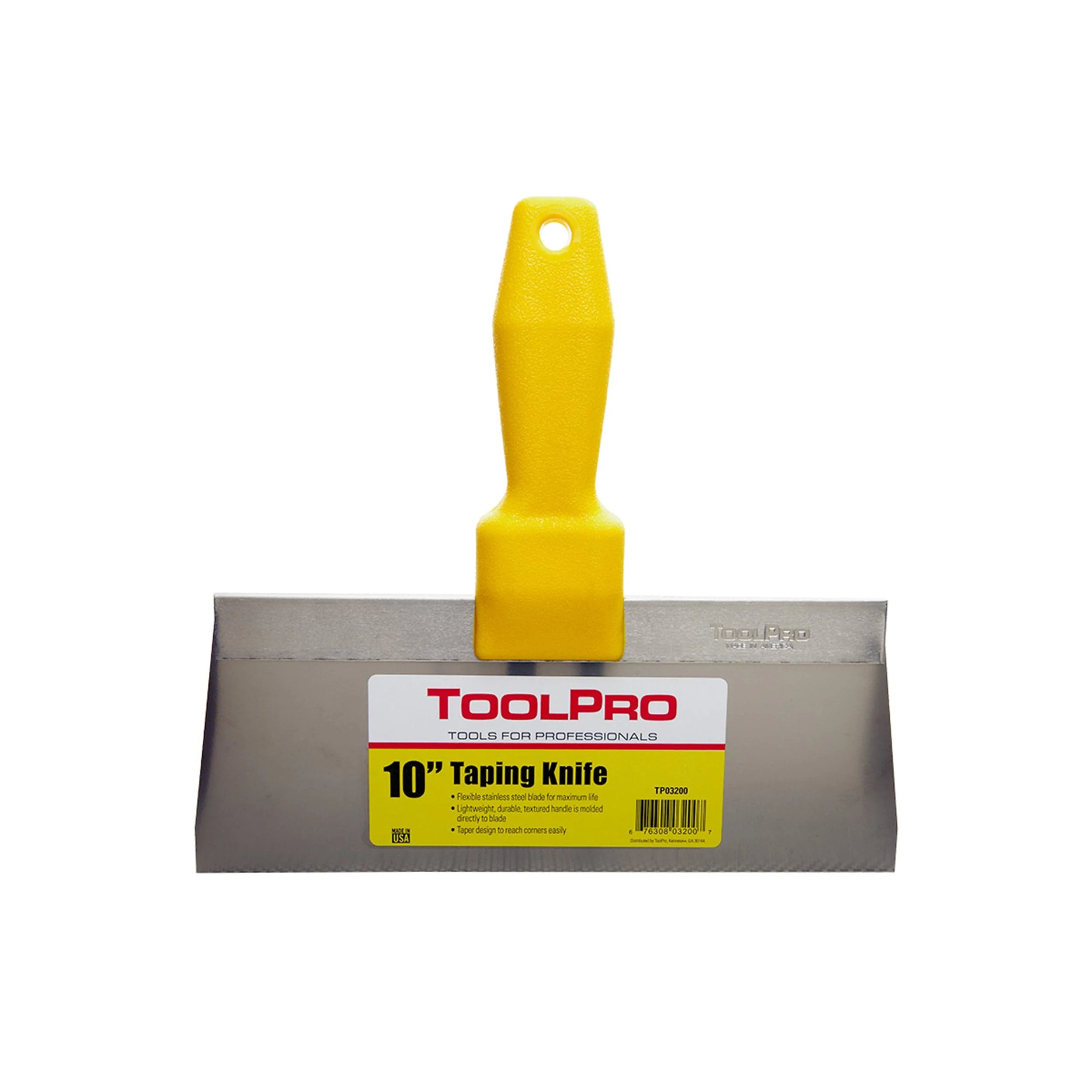 10″ Taping Knife, Stainless Steel