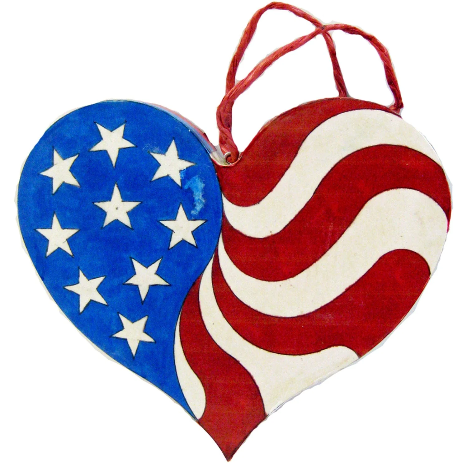 Woodworking Pattern and Picture - Patriotic Heart - Image 1
