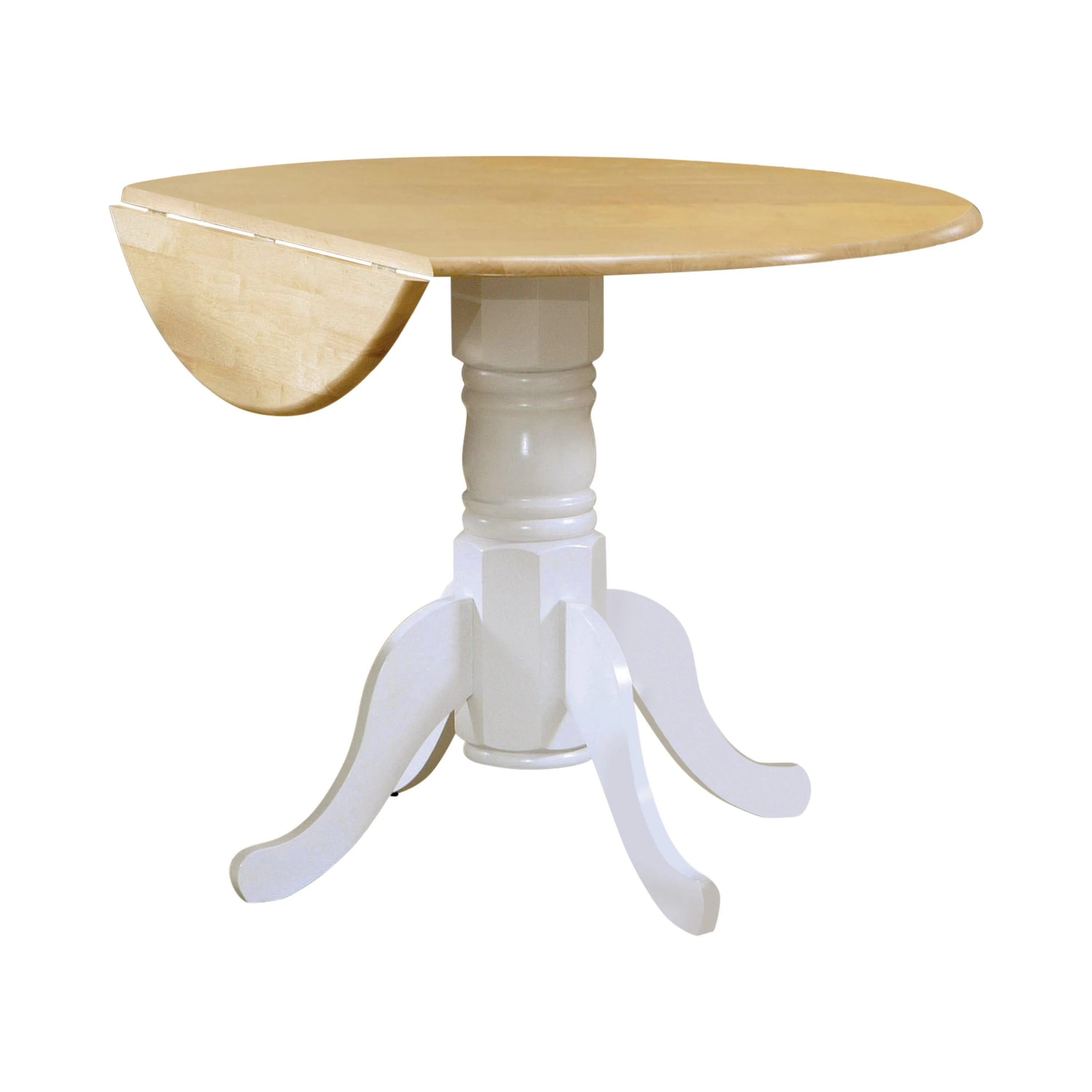 G4241 Natural Brown White Circular Dining Room Set - Image 2