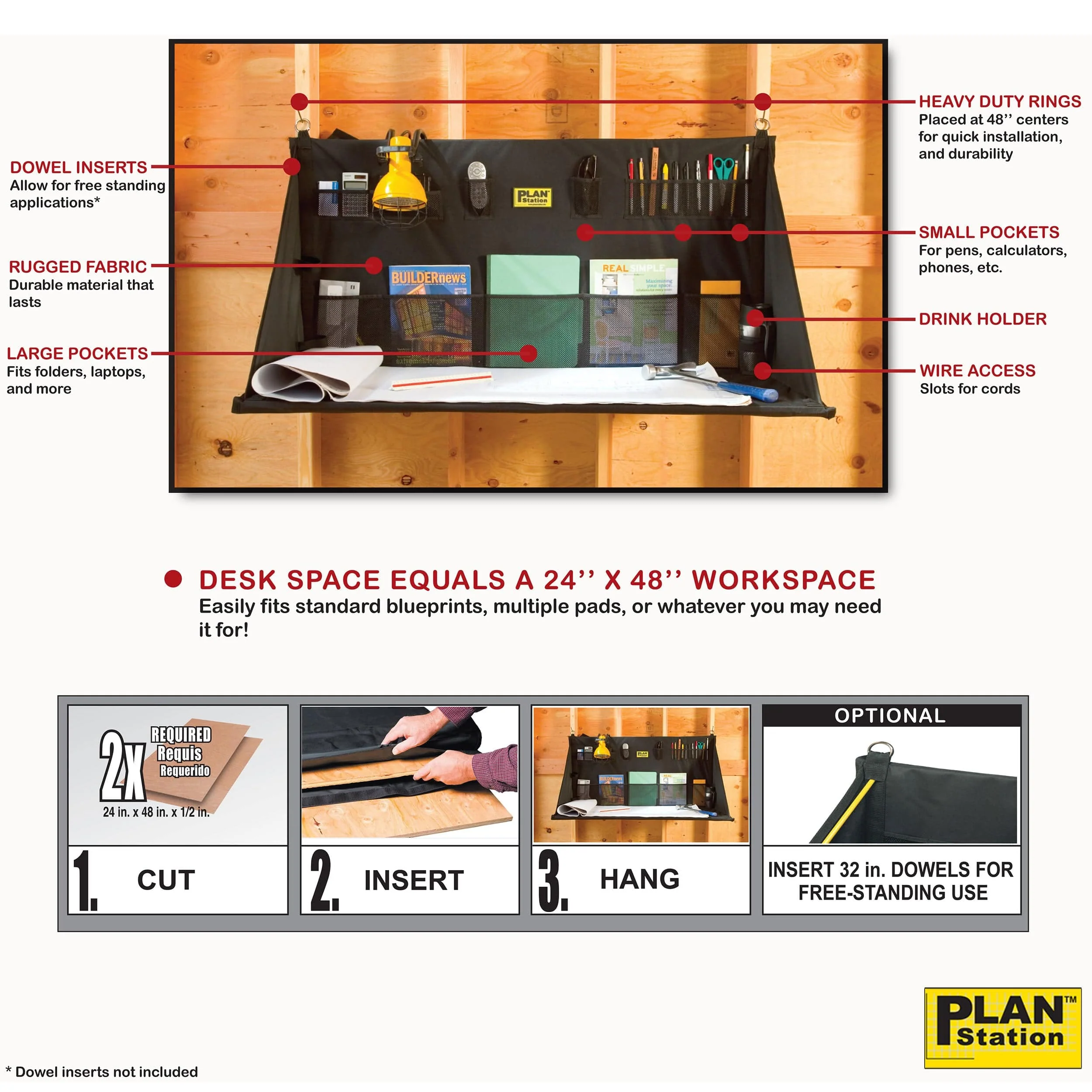 Plan Station Portable Desk and Workstation - Image 3