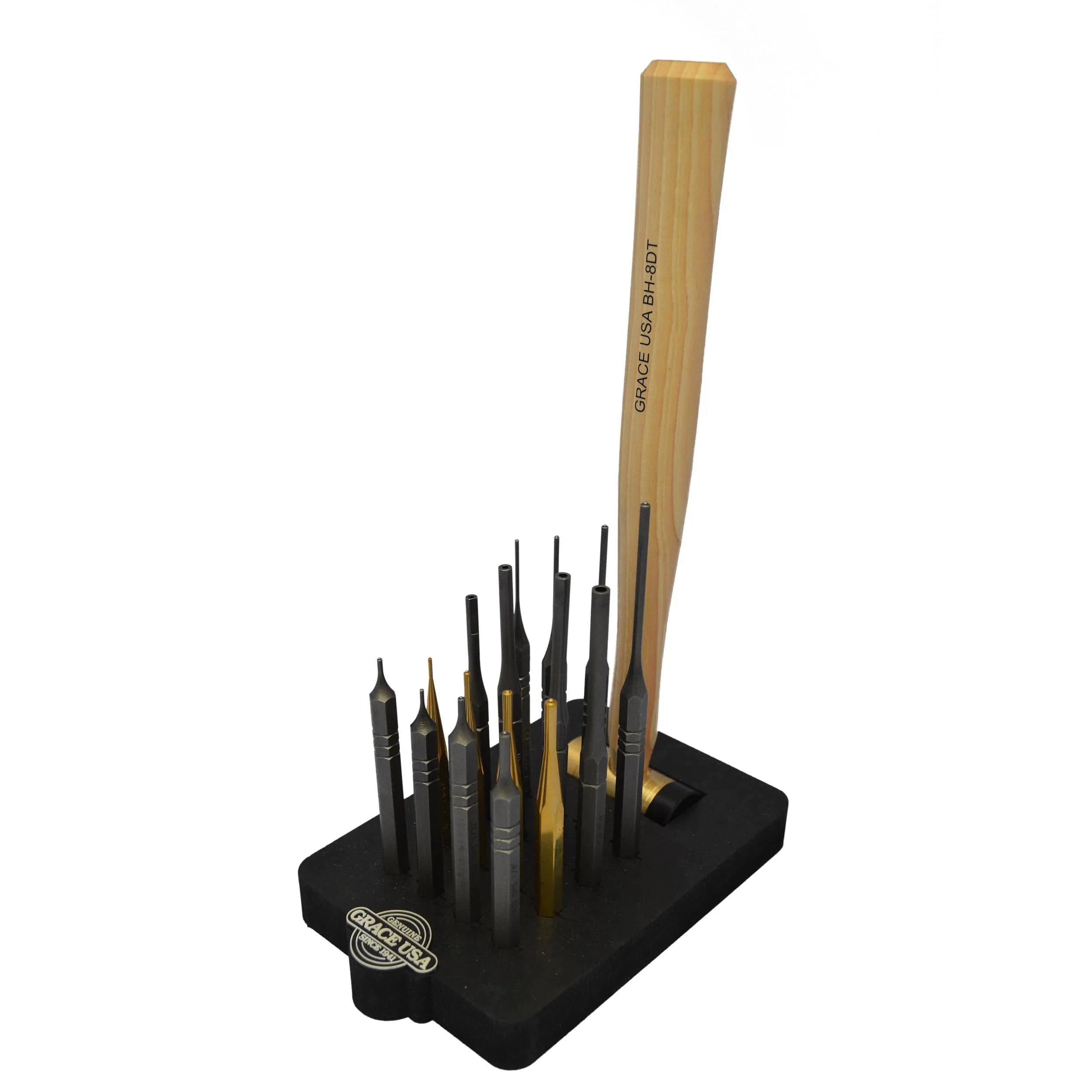 17 Piece AR 15 Punch & Hammer Set w/Bench Block - Image 1