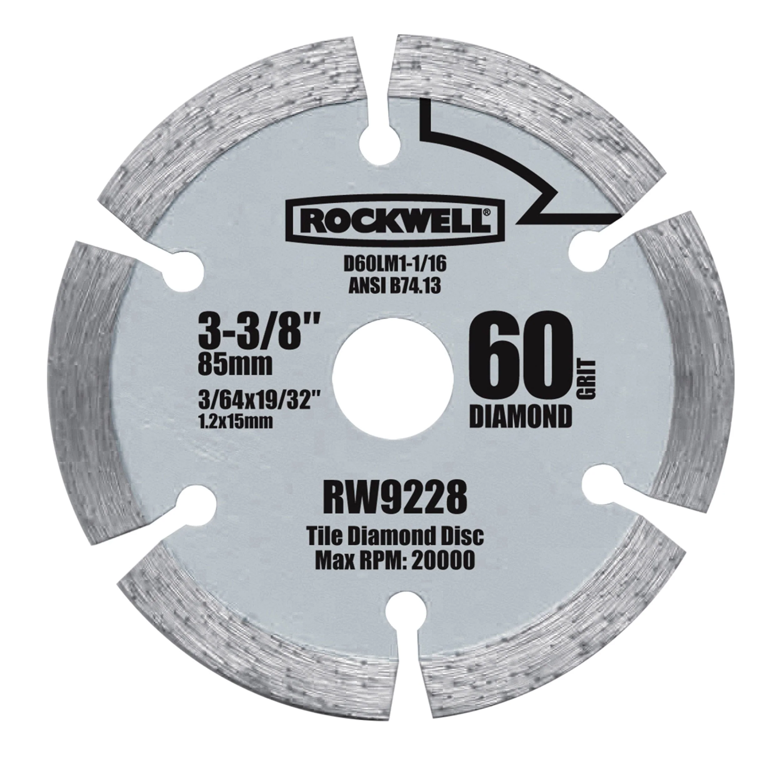 Versacut 3 3/8" Diamond Grit Blade - Image 1