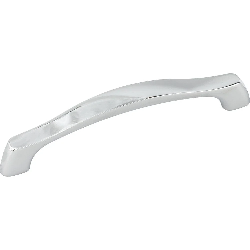 Cabinet Pull, 128mm C/C, 6-1/8" O.L.,  Polished Chrome - Image 1