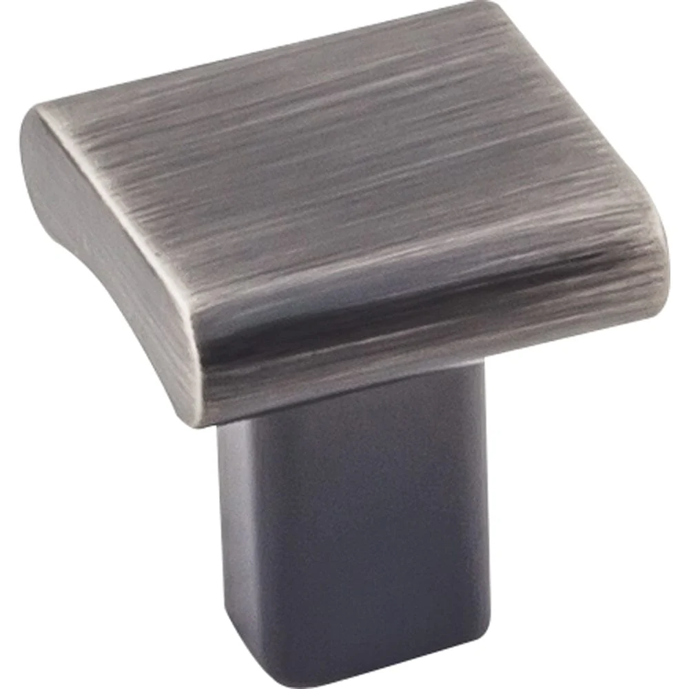 Park Knob 1" O.L., Brushed Pewter - Image 1