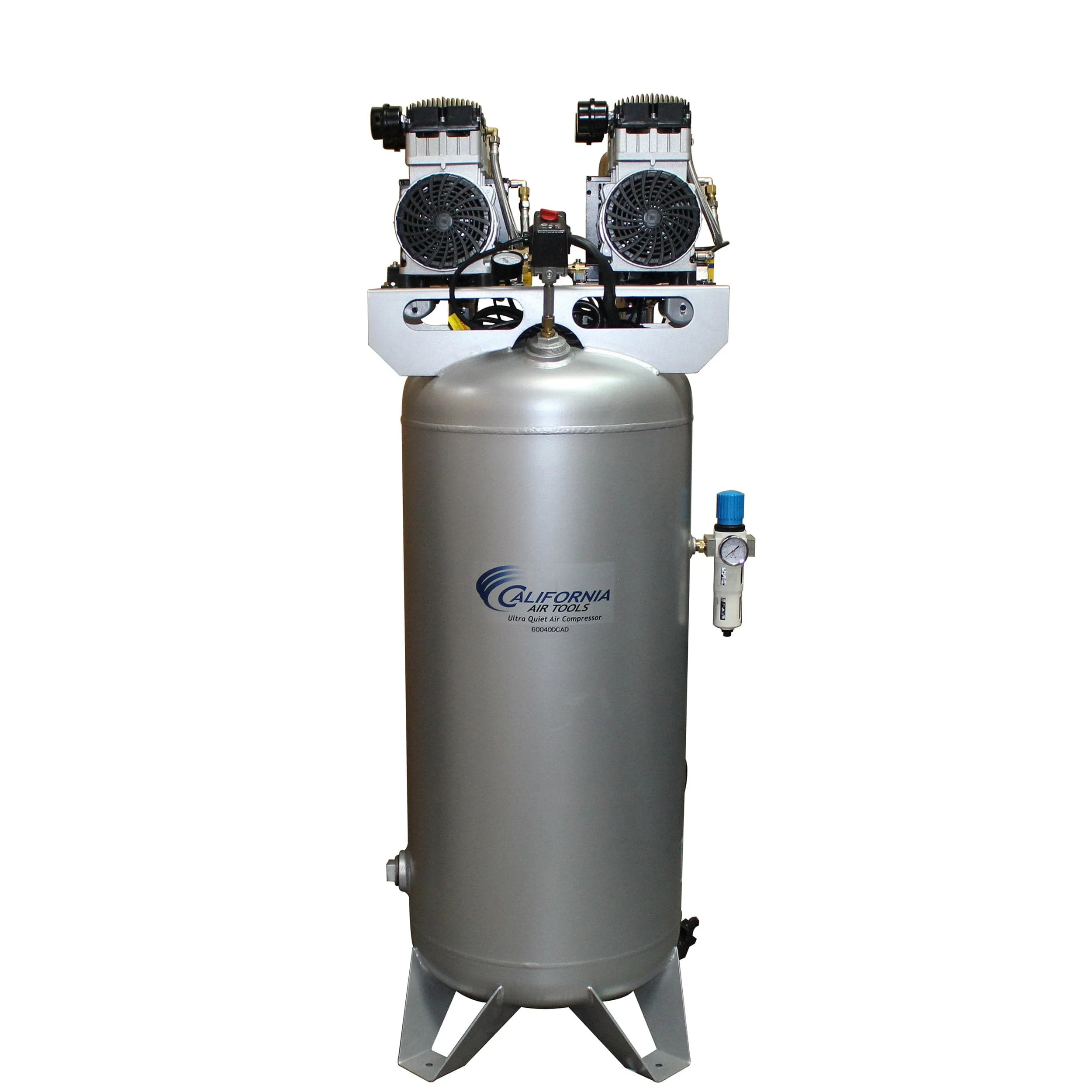 4HP 60 Gallon Oil-Free Steel Tank Air Compressor with Auto Drain Valve